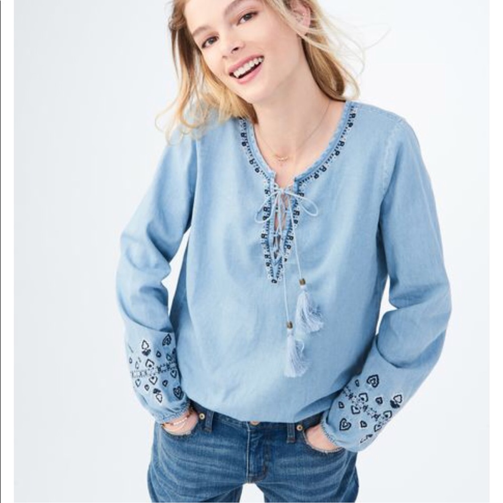 AEROPOSTALE CHAMBRAY TOP